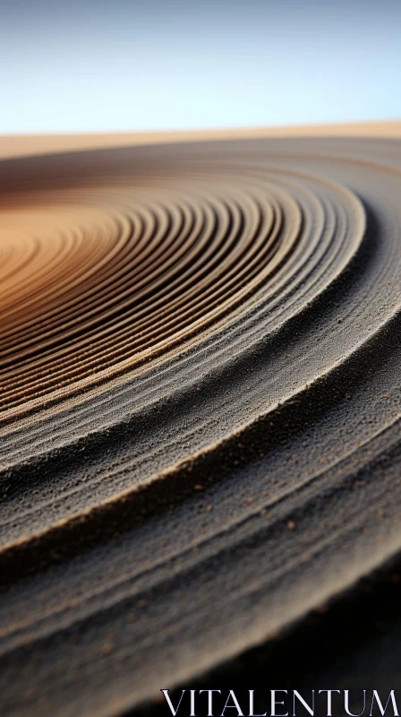 Abstract Sand Patterns: An Industrial Material Showcase AI Image