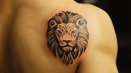 Majestic Lion Tattoo Design