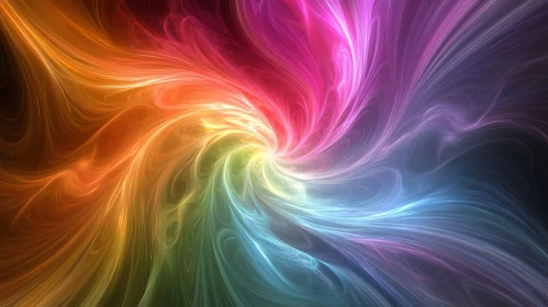 Colorful Abstract Swirl of Light