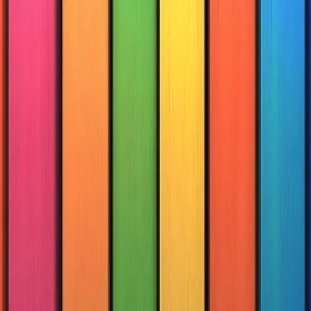 Rainbow Wood Panel Art