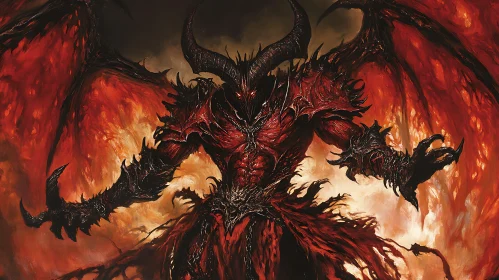 Crimson Demon: A Portrait of Dark Power