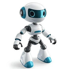 Cute Robot Character Design