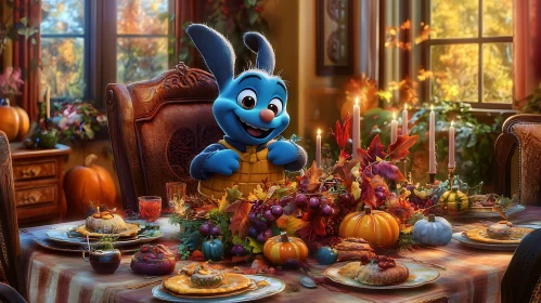 Blue Rabbit's Autumn Celebration