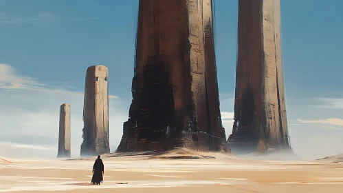 Monoliths in Desert