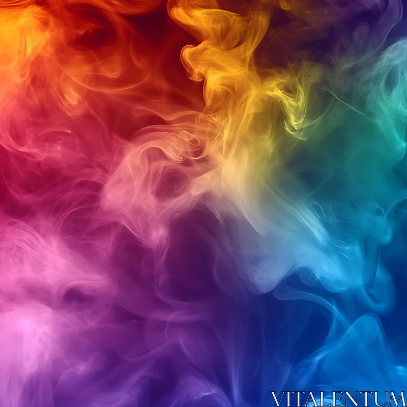 Spectral Smoke Swirls AI Image