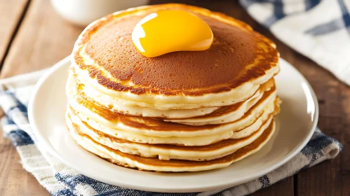 Stack of Pancakes with Butter