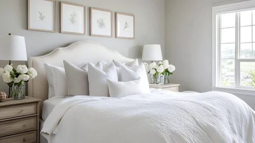 Calm Bedroom Interior with Neutral Colors