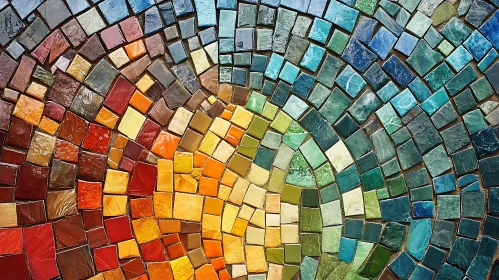 Vivid Geometric Mosaic