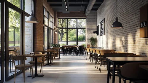 Sunlit Restaurant Seating Area