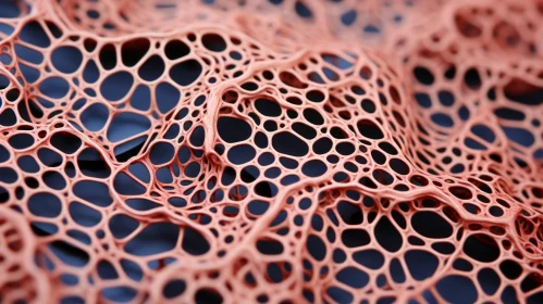Intricate Cellular Surface - A Fascinating Blend of Science and Art