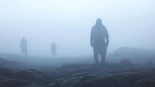 Mysterious Silhouettes in Fog