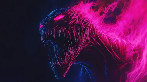 Pink Fire Monster