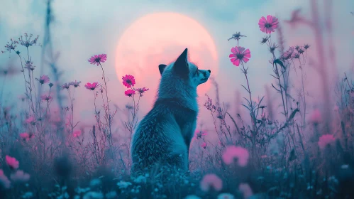 Fox Among Flowers