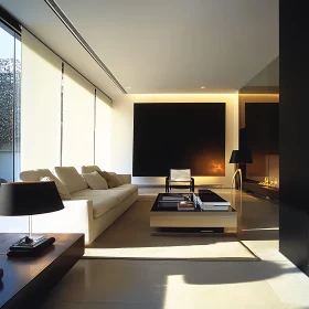 Modern Living Room with Clean Lines