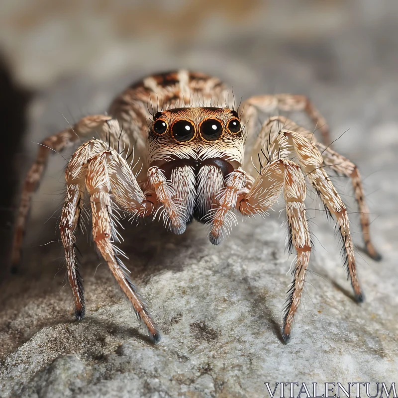 AI ART Intricate Spider Close-Up Macro Photograph