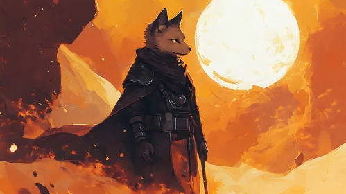 Fiery Fox Warrior