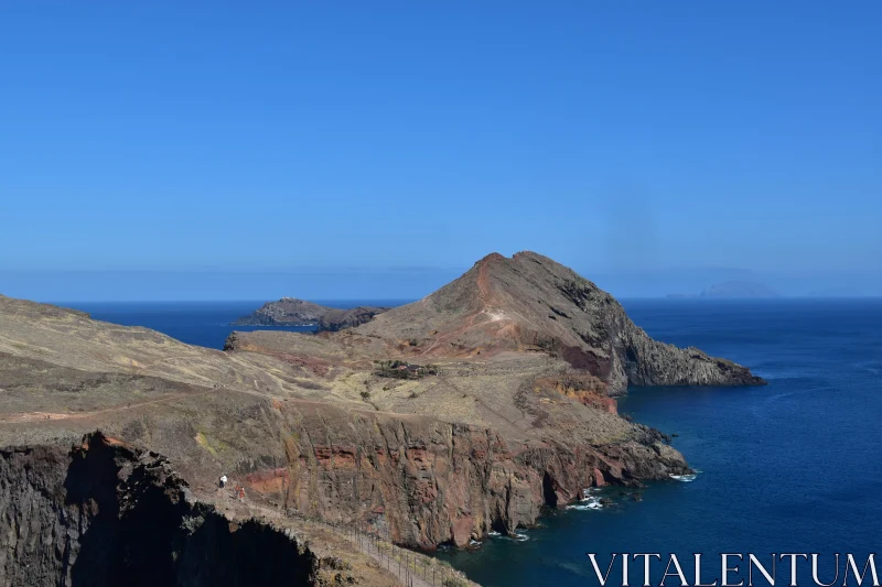 Madeira Cliffs and Ocean View Free Stock Photo