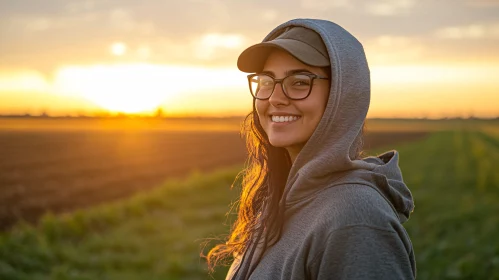 Woman's Portrait at Golden Hour