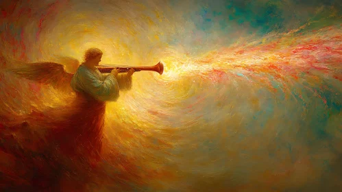 Celestial Trumpeter's Radiant Call Artwork