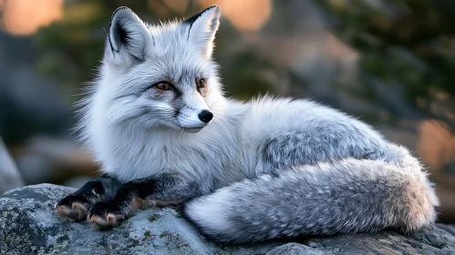 Resting Arctic Fox Portrait