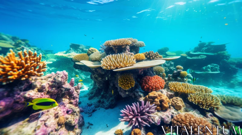 Captivating Natural Coral Reefs and Sea Life in Australian Landscape AI Image