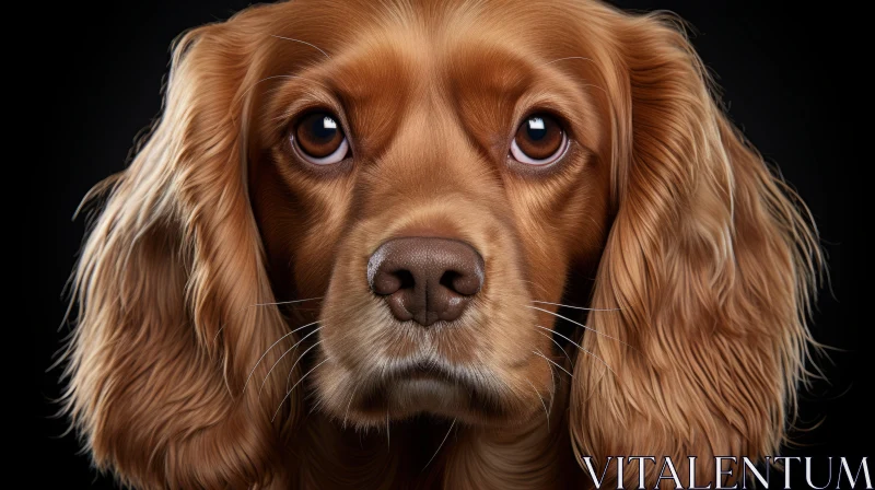 Digital Dog Portrait: A Study in Photorealistic Detail AI Image