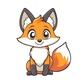 Cute Fox Character Design