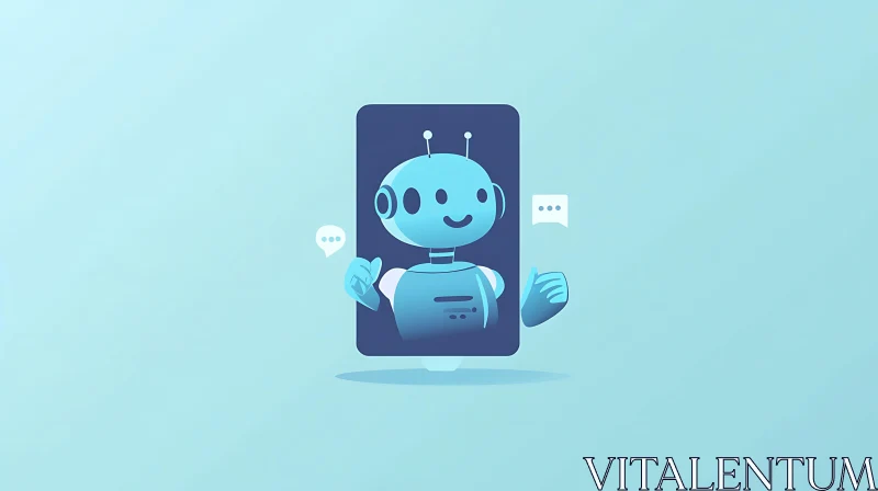 AI ART AI Robot Assistant Concept