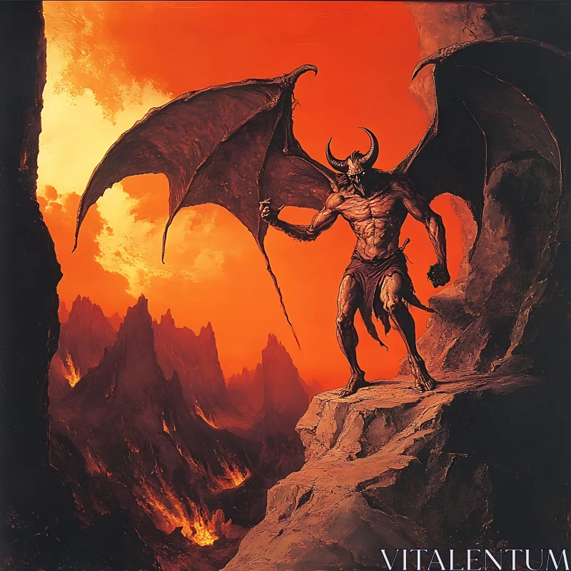 AI ART The Demon Overlook