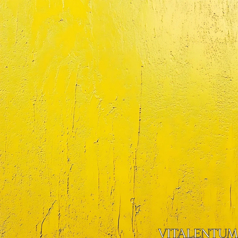 Abstract Yellow Wall Texture Art AI Image