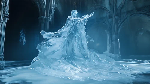 Frozen Figure Cathedral Art Piece