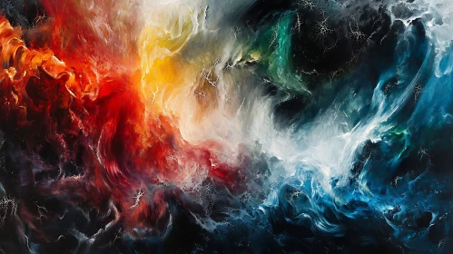 Ethereal Abstract Nebula Art