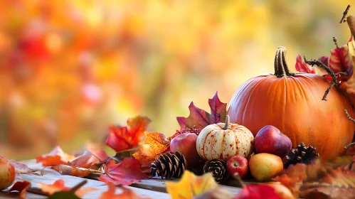 Pumpkins and Autumnal Still Life