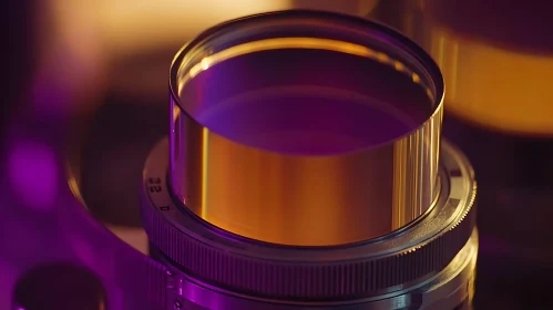 Gradient Colors on Metallic Camera Lens