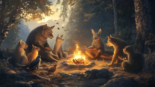 Campfire Stories with Forest Friends