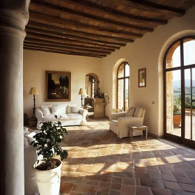 Elegant Living Room in Natural Light