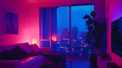 Modern Room with City View