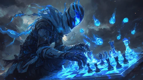 Chess Game of the Spectral Warrior