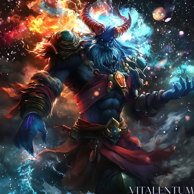 AI ART Cosmic Demon Fantasy Art