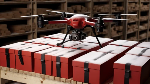 Industrial Drone Delivery - Craftcore Inspired Imagery