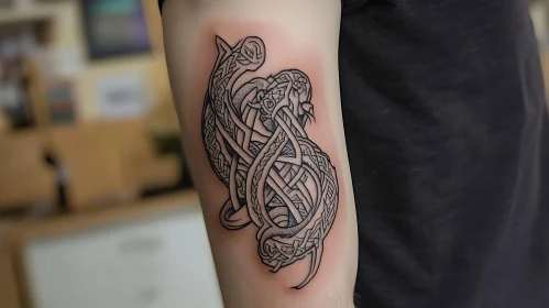 Norse Mythology Inspired Arm Tattoo