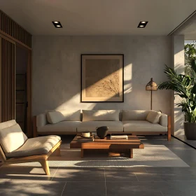 Sunlit Modern Living Space