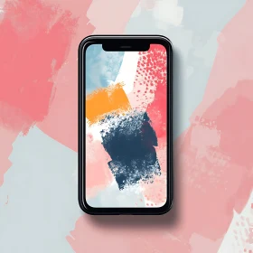 Modern Abstract Design on Smartphone Screen