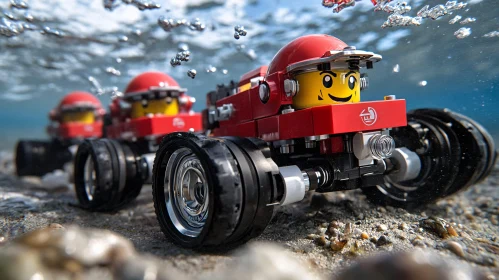 Underwater Lego Car Expedition