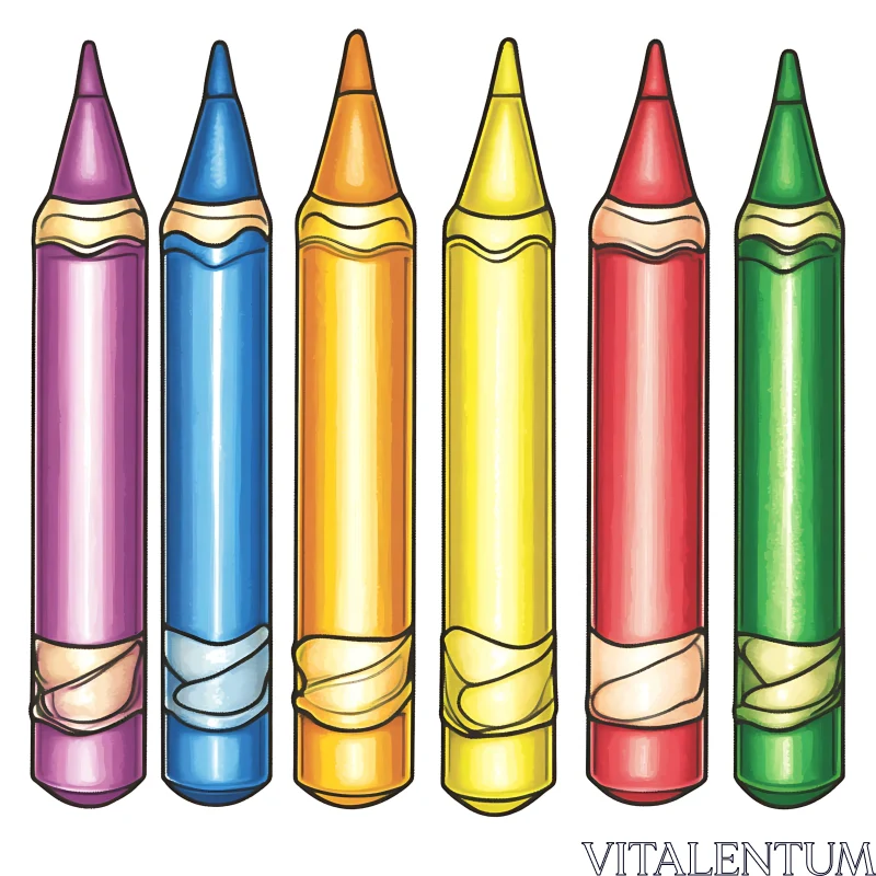 Spectrum of Crayons AI Image