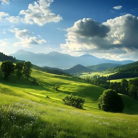 Scenic Green Hills Landscape