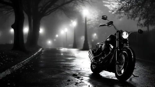 Foggy Night Motorcycle Ride