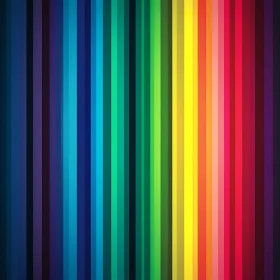 Vertical Rainbow: An Abstract Color Composition