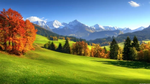 Autumnal Mountain Vista