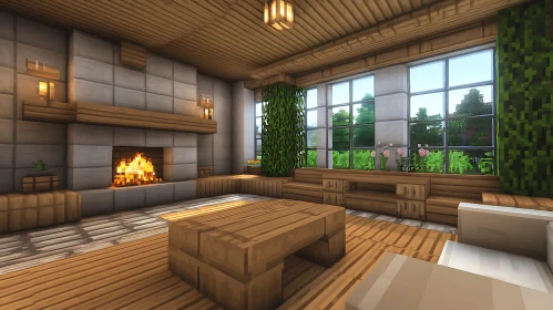 Virtual Cozy Living Room